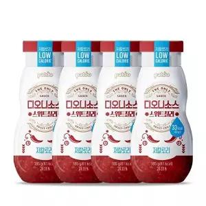 [팔도][T] 팔도 디오니소스 스위트칠리 185g 4개 / 저칼로리 저당 샐러드드레싱