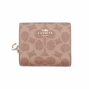 [백화점 AS 가능] 코치 반지갑 여성 가죽 캔버스 지폐 동전 카드 지갑 CW789IMXHE