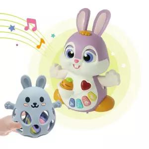 놀자아기토끼 터미타임 아기 돌 장난감 치발기 토토 세트 백일 5개월 6개월 7개월 8개월