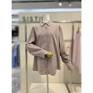 [NS홈쇼핑][시스티나]루즈핏 코튼 체크 셔츠 AWWSTP31070[35439588]