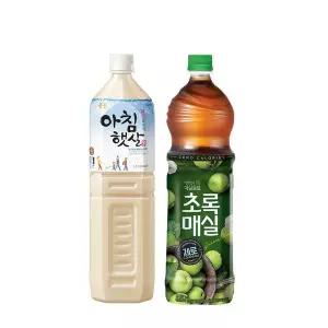 [웅진식품][6+6] 아침햇살 1.5L 6입 + 초록매실제로 1.5L 6입
