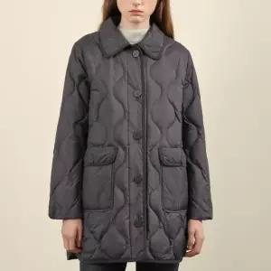 올리비아로렌 HC03 물결 퀼팅 중기장 점퍼  VOB KD4W 9351 / 05