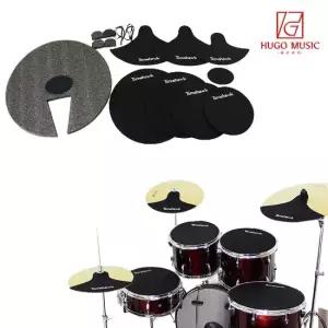 위고뮤직 TH-46 드럼 뮤트기 소음기 음소거패드 세트 드럼악세사리