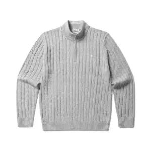 [롯데백화점]올젠 메리노울 트위스트 케이블 반짚업 스웨터 ZBF4EU1205