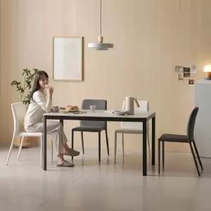 한샘몰pick 보니애 나폴리 포세린 세라믹 식탁 테이블 4인용 6인용 (1200/1400/1600/1800)