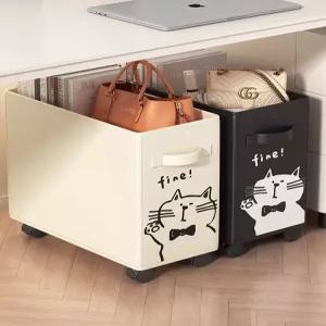 책상 아래 이동식 수납함 사무실 가방 보관함 선반 보관 바퀴 학교 카트 트롤리