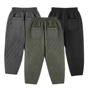 빅사이즈 여성 겨울 솜 패딩 주머니 누빔 방풍바지 조거팬츠 촌캉스