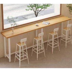 바이디움 좁고긴 카페 업소용 의자세트 세트 테이블 스터디 창가