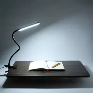 ITEM LUCKY 플리커프리 LED 집게 스탠드 블랙  밝기조절 클립조명 책상스텐드 라인바 책상등