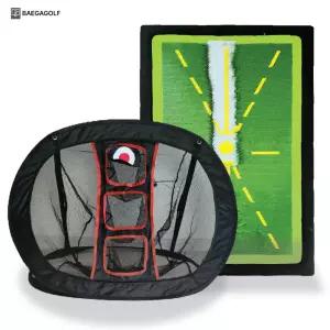 골프 연습기 망 실내 그물 어프로치 가정용 숏게임 스윙 교정 디봇 매트 교정 궤도 연습기 임팩트 뒷땅 타격 슬라이스