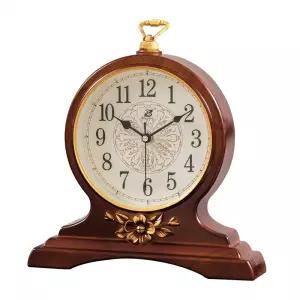 대형 탁상시계 아날로그 엔틱 테이블 인테리어 탁상용 거실 조용한 원형 협탁 복고풍