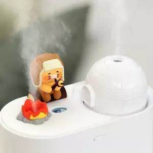 카카오프렌즈 이글루 듀얼 무선 가습기 휴대용 탁상용 무드등 저소음 미니 가습기