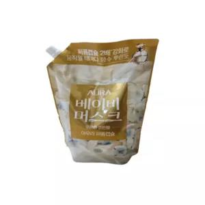 아우라 퍼퓸캡슐 섬유유연제 베이비 머스크 포근한 코튼향 리필 1L 4개