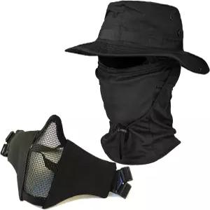 에어소프트 페인트볼 낚시 하이킹을 위한 BESWON 마스크 보호 장비 전술 발라클라바 부니 모자