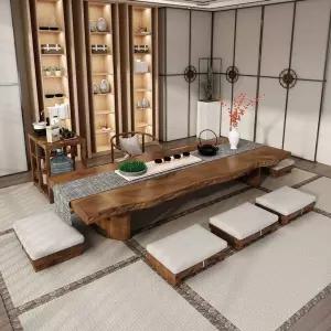 원목 좌식테이블 차탁자 인테리어 다실 좌탁 다다미 책상