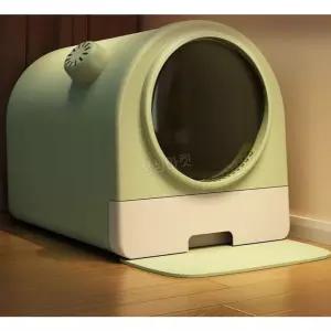 고양이 화장실 완전 특대형 용품 완전밀폐형 상자 밀폐형
