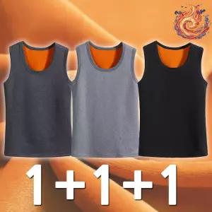 비엠 남성 기모나시티 (3개) 민소매 보온 발열 런닝 기모내복 히트텍