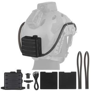 무선 에어소프트 고글 디포거 김서림 방지 팬 전술 헬멧 OR 고무 씰이 포함 안전 안경용 캡의 안개 펌프