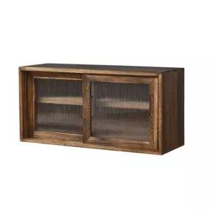 미니그릇장 레트로 원목 빈티지 미닫이찬장 주방 매화 수납장 찻장 컵 컵진열장 그릇 커피장