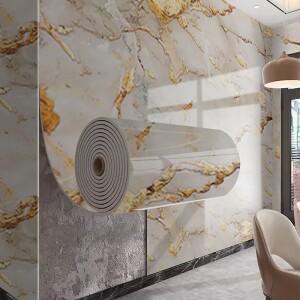 파니식 유럽 스타일 대리석 무늬 벽 패널 붙이는 벽지 거실 침실 홈 데코레이션용 장식 아트
