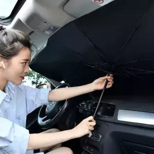 싼타페 MX5 호환 앞유리 자외선 차단 우산형 햇빛가리개 3세대 공용사이즈 단열 간편수납 포켓