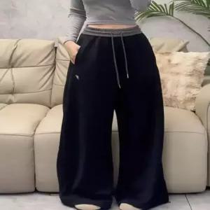 여성패션 겨울 바지 가을 기모 블랙 그레이 캐주얼 배기 트레이닝 DL4