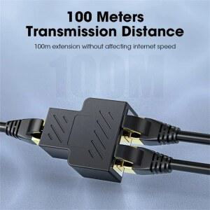 USB TO RJ45 어댑터 인터페이스 8P8C 포트 연장 소켓 커넥터 듀얼 이더넷 분배기 LAN 플러그