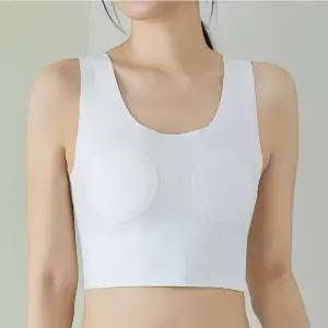 미니마이저 브라 브라탑 브라런닝 플랫 민소매 런닝브라 노브라