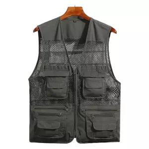 남성 망사조끼 아웃도어조끼 캠핑조끼 주머니많은조끼