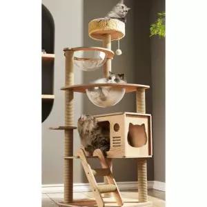 소형캣타워 미니캣타워 원목 먼치킨 캣타워