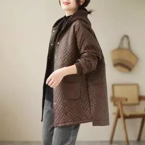 블랙팬서 여성가디건 추동 캐주얼 후드 코트 여PU가죽 재킷 패딩 기모 하프 가디건 OPH4