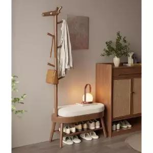 원목 현관 신발장 벤치의자 스툴 기린 옷걸이 사무실 탈의실