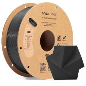 [미국배송] 스냅메이커 PLA 필라멘트 1.75MM 50-300MM/S 고속 인쇄용 3D 프린터 필라멘트 치수 정확도 + /- 0.02MM 대부분의 FDM 프린터에 막힘 없는 2.2LBS 블랙