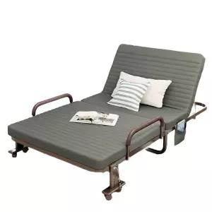 도비에닛 접이식 간이 접히는 슈퍼싱글 두 침대 등받이 공간활용 철제 너비