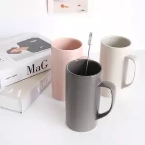 더가온 국내생산 도자기그릇 빅머그 머그컵 카페 커피컵