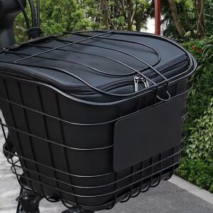 호환 자전거 바구니 라이너 앞 후면 걸이식 토트 보관 가방 야외 도로용 캠핑 전기