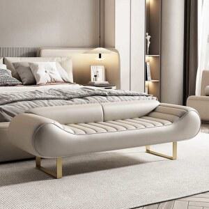 럭셔리 벤치 거실 현관 소파 침대 쇼파 카페 매장용 150CM 베드 발받침