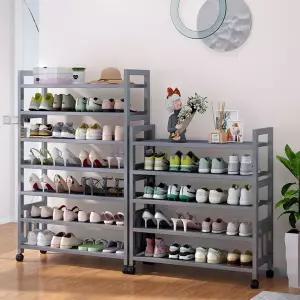 바퀴 달린 신발장 이동식 선반 요가 현관 정리대 바퀴달린