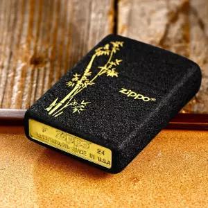 정품 Zippo 지포 라이터 대나무 블랙 무광 방풍라이터 남자 고급 선물용 남친선물 발렌타인