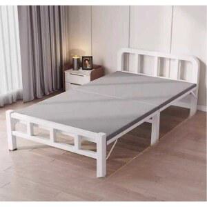 철제 침대 프레임 접이식 슈퍼싱글 받침대 90CM 화이트 매트리스