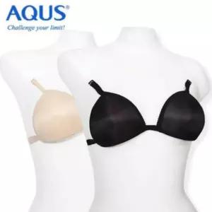 아쿠스 여성 수영복 고리형 탈부착 볼륨 뽕브라캡 가슴패드 베이지 블랙