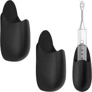 Linkidea 2팩 전동 칫솔 홀더 벽걸이 장착 실리콘 보관 정리함 Oral-B iOS 시리즈 4 Pro 3000(블랙)과