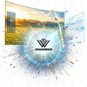 다이아윙스 고반발 비거리 전용 장타 스크린골프공 6알 M2 화이트 핑크 M3 / M5 화이트 옐로우 오렌지 컬러 