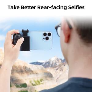 호환 줌기능 아이폰용 스냅그립 안드로이드 폰 셀카 부스터 핸들 블루투스 포토 안정기 홀더(셔터 릴리스