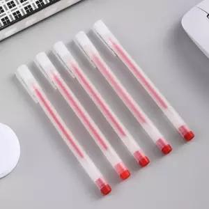 볼펜 잉크 클리어 세트 학생 젤펜 0. 중성 빨간볼펜 젤볼펜 필기볼펜 빨강펜 100p m 5m