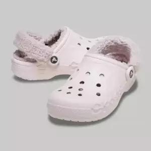 [크록스]바야 라인드 퍼즈 스트랩 클로그 베어리 핑크 206633-6PI 691839