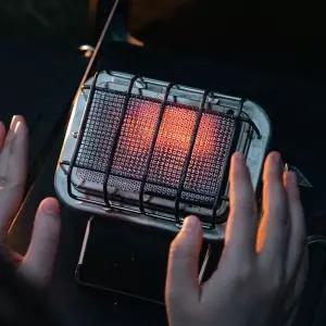 사무실용 미니히터 캠핑용 기울임방지없음 빨강 난방기 온풍기