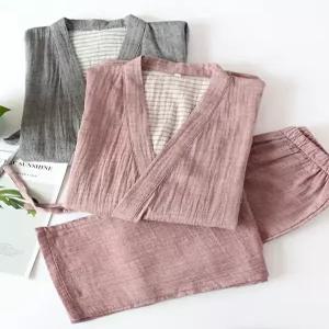 사우나복 세트 옷 찜질방 여성용 황토 찜질복 숯가마 순면 상의 잠옷