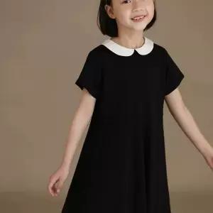 초등연주회드레스 초등고학년 중등 가족모임 콩쿨원피스 블랙 하객 110cm 반