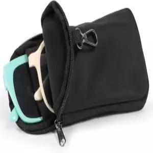 휴본 더블 글래스 케이스 부드러운 안경 클립 지퍼 여성용 듀얼 선글라스 파우치 남성 여행용 가방